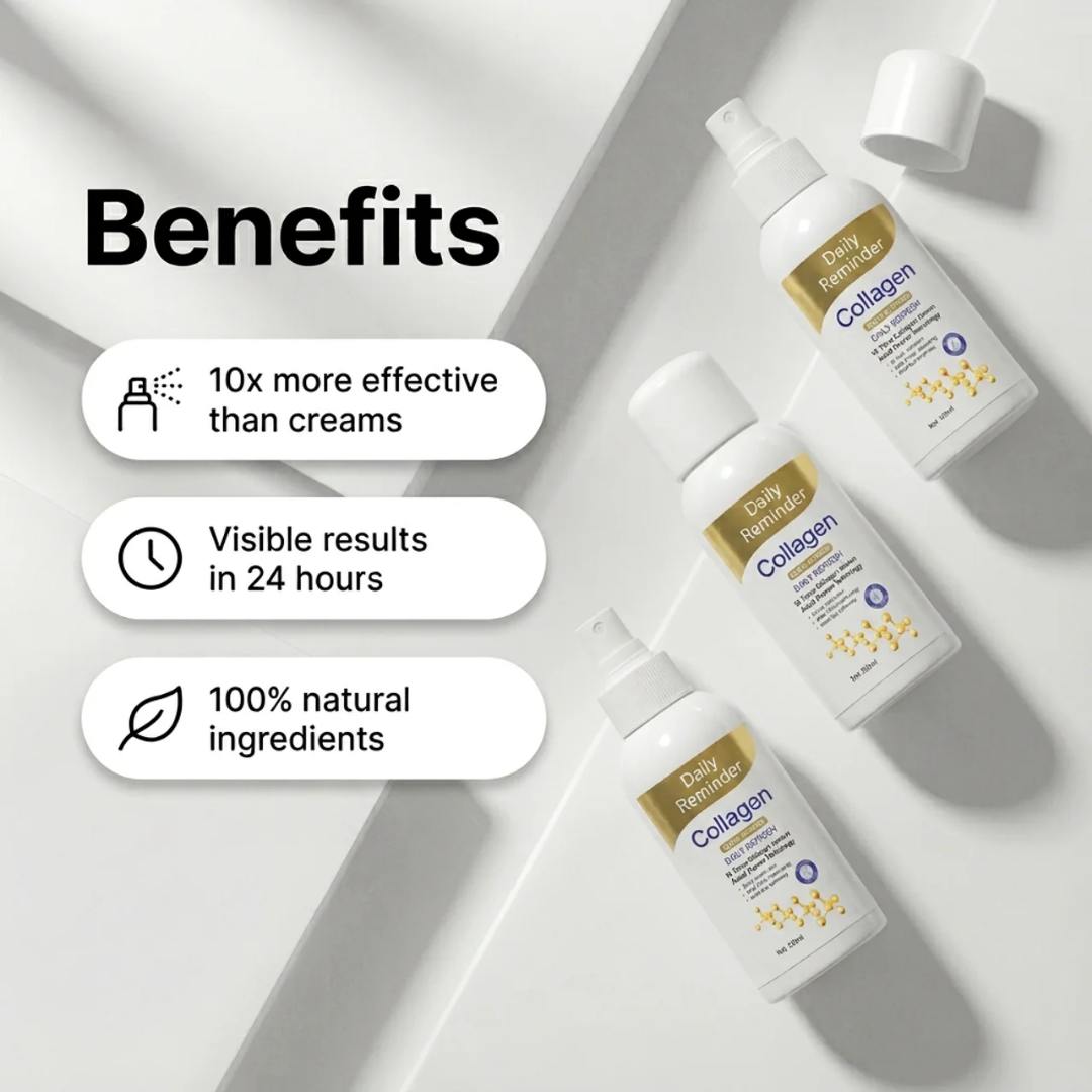 Daily Reminder Firming Collagen Spray - firmer, lifted, and radiantly yours.